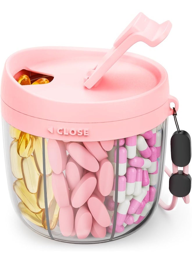 AMOOS Cute Pill Dispenser With 7 Large Compartments - Image 1